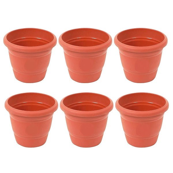 12 inch (30 cm) Round Garden Pot (Terracota Color) - Nurserylive Pune