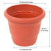 12 inch (30 cm) Round Garden Pot (Terracota Color) - Nurserylive Pune