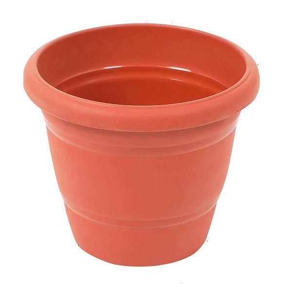 14 inch (35 cm) Round Garden Pot (Terracota Color) - Nurserylive Pune