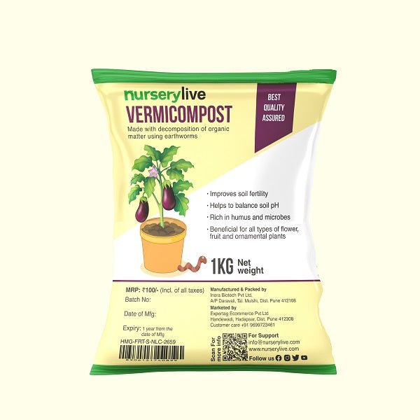 Vermicompost - 1 kg - Nurserylive Pune